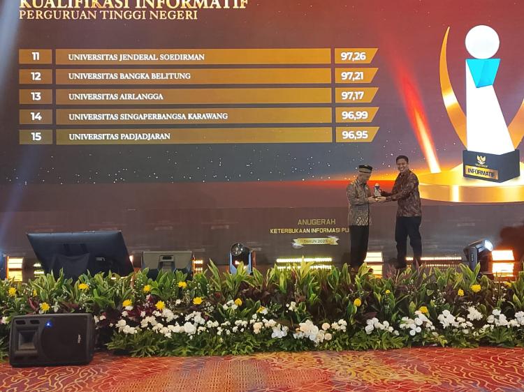 UBB Melonjak ke Peringkat 10, Pemprov Babel Pertahankan Predikat Informatif di Anugerah KIP 2025